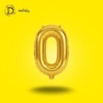 بالون هيليوم حرف O لون جولد – زينة حفلات وأعياد ميلاد – مكتبة الدحيحة