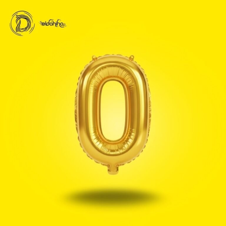 بالون هيليوم حرف O لون جولد – زينة حفلات وأعياد ميلاد – مكتبة الدحيحة