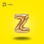 بالون هيليوم حرف Z لون جولد – زينة حفلات وأعياد ميلاد – مكتبة الدحيحة