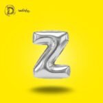 بالون هيليوم حرف Z لون سيلفر – ديكور أنيق للحفلات والمناسبات – مكتبة الدحيحة