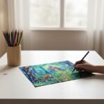 علبة ألوان فابر كاستل 24 لون – رسم توضيحي بألوان زاهية يبرز جودة ونعومة أقلام فابر كاستل الأصلية