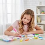 تلوين رسمة باقلام فلوماستر جامبو زاهية وقابلة للغسل